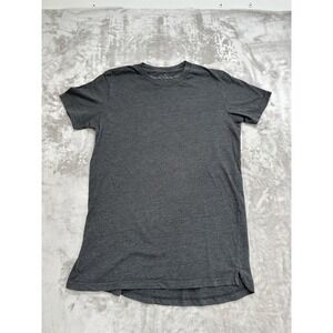 Cotton On T-Shirt Men's Size Medium Black Longline Curved Hem Short Sleeve